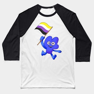 Nonbinary Pride Flag Four! Baseball T-Shirt